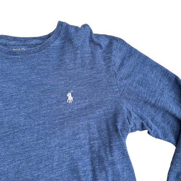 Ralph Lauren T Shirt Womens Tee Long Sleeve Crew Neck Stretch Soft Blue Medium - Picture 2 of 8